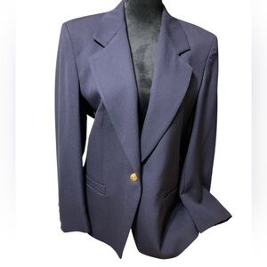 Austin Reed vintage Worsted Wool Navy Blue
Women Blazer/‎ Jacket. Size 12